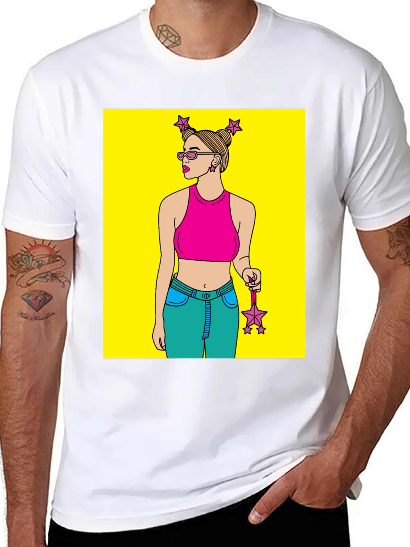 Cartoon Girl Graphic Tee