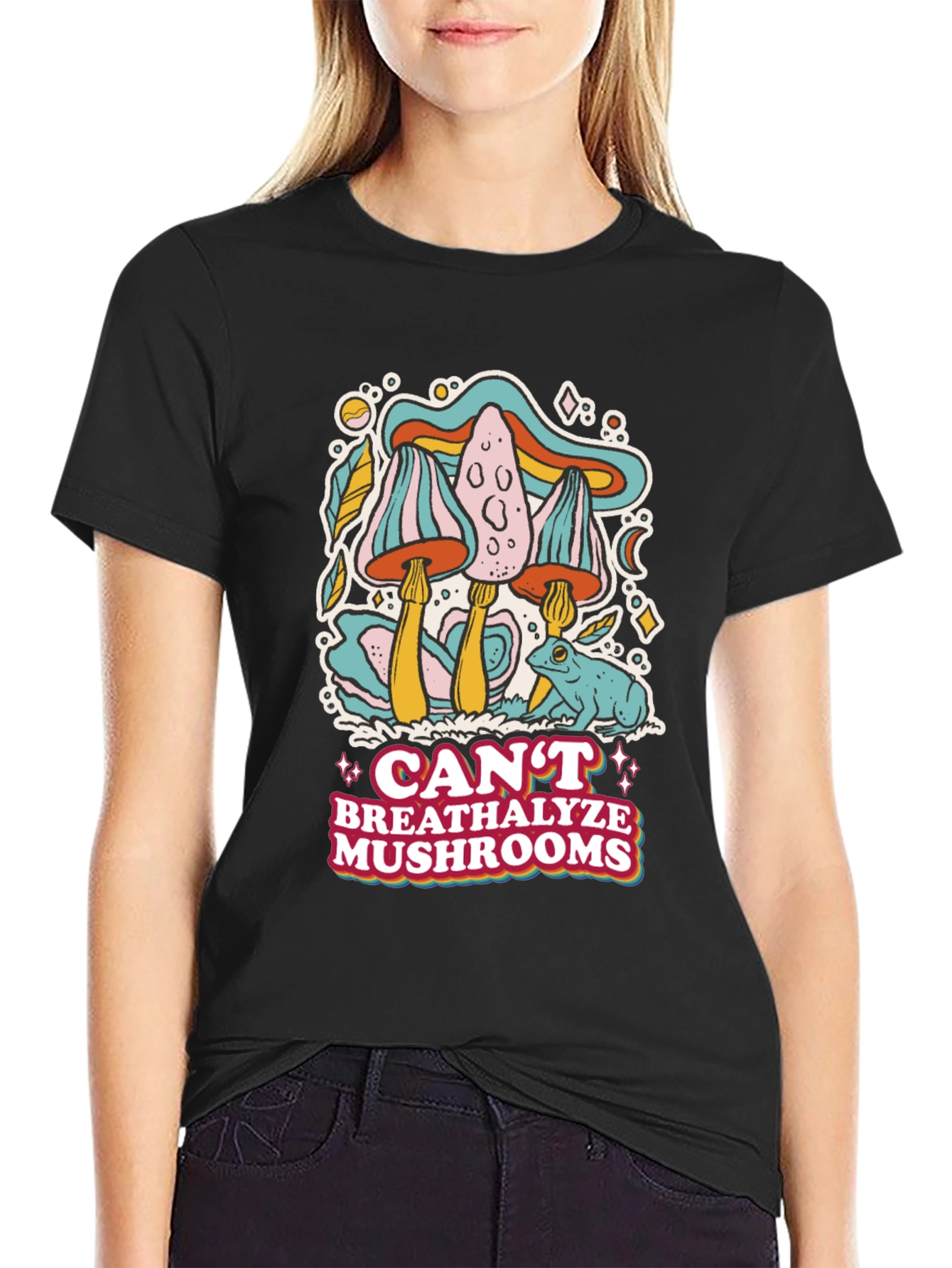 Cant Breathalyze Mushrooms Graphic Tee