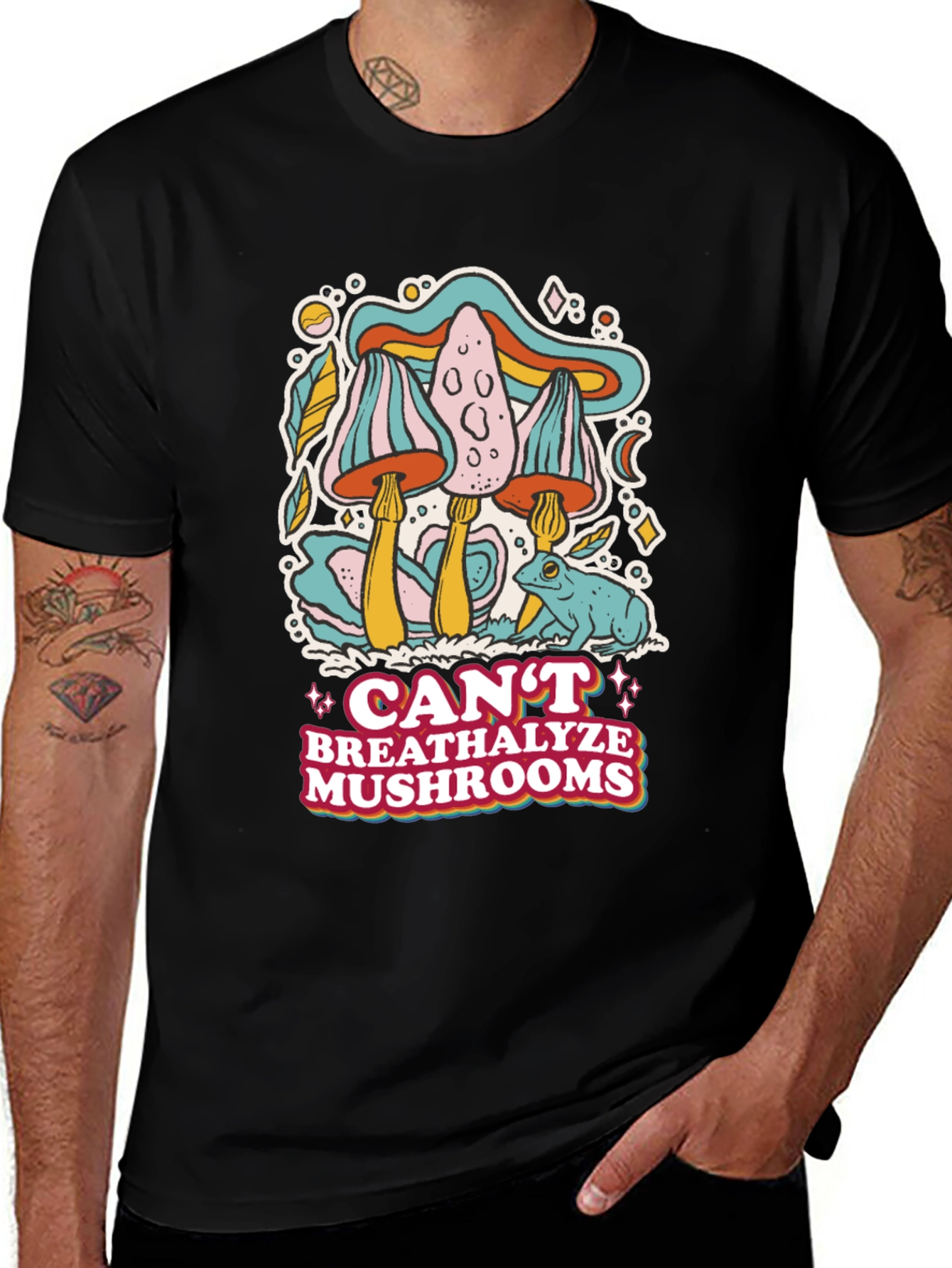 Cant Breathalyze Mushrooms Graphic Tee