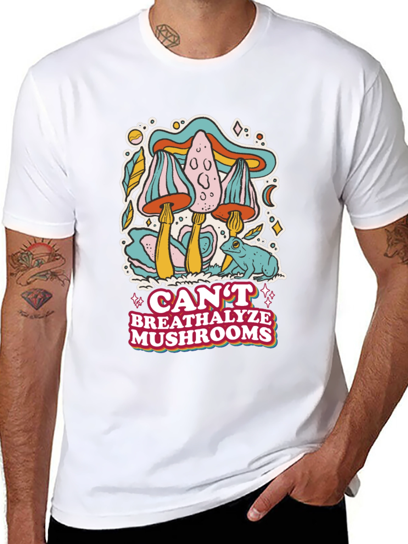 Cant Breathalyze Mushrooms Graphic Tee