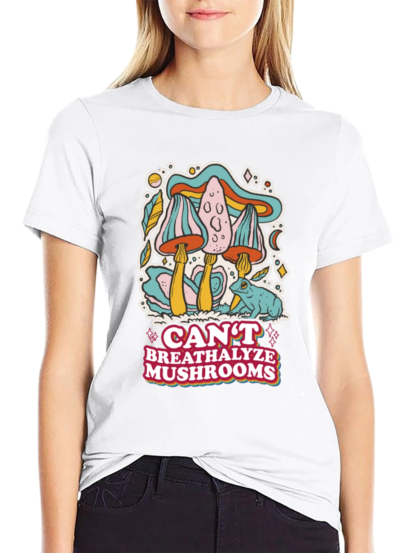 Cant Breathalyze Mushrooms Graphic Tee