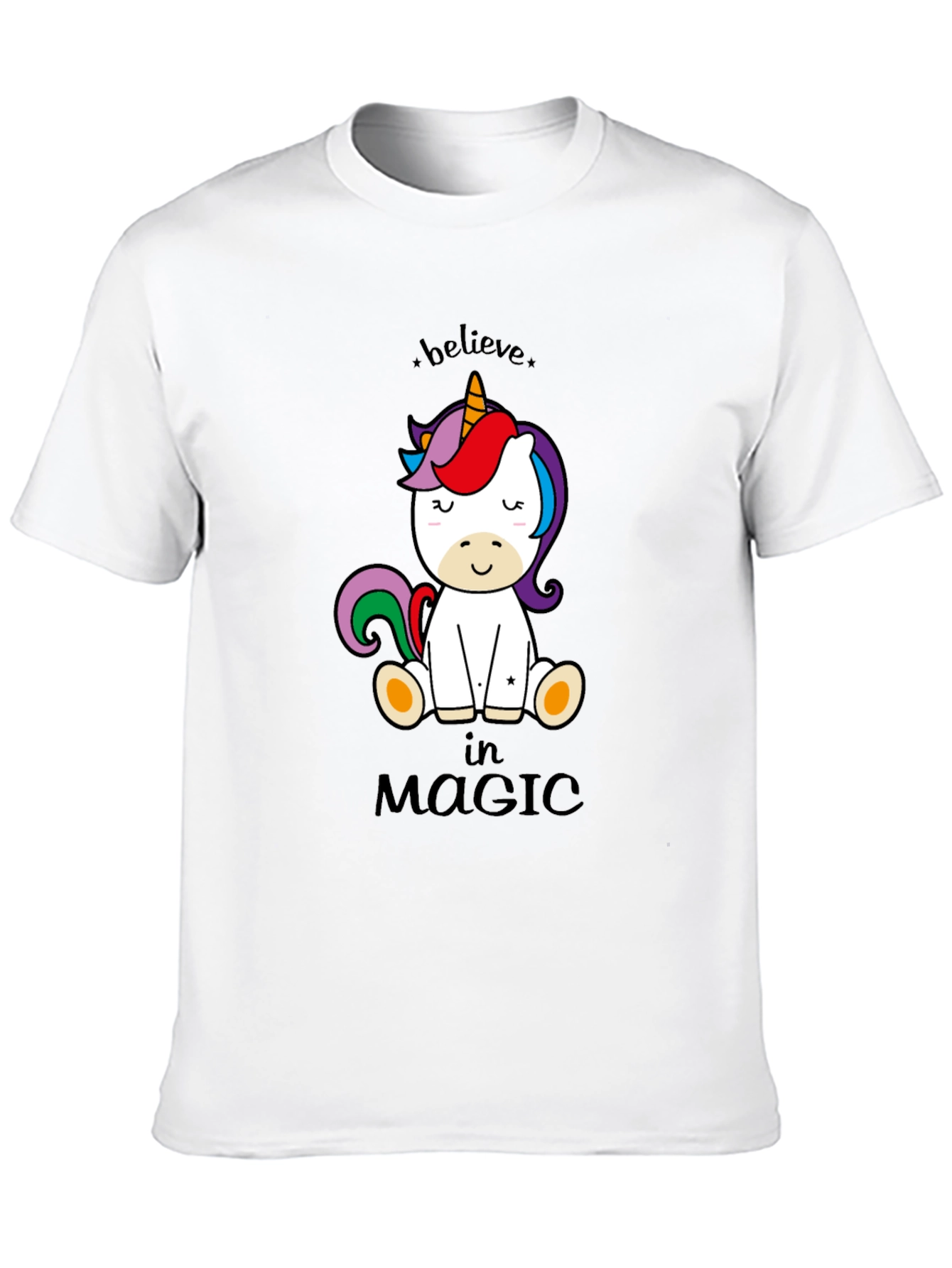 Believe in Magic Unicorn Graphic T-Shirt