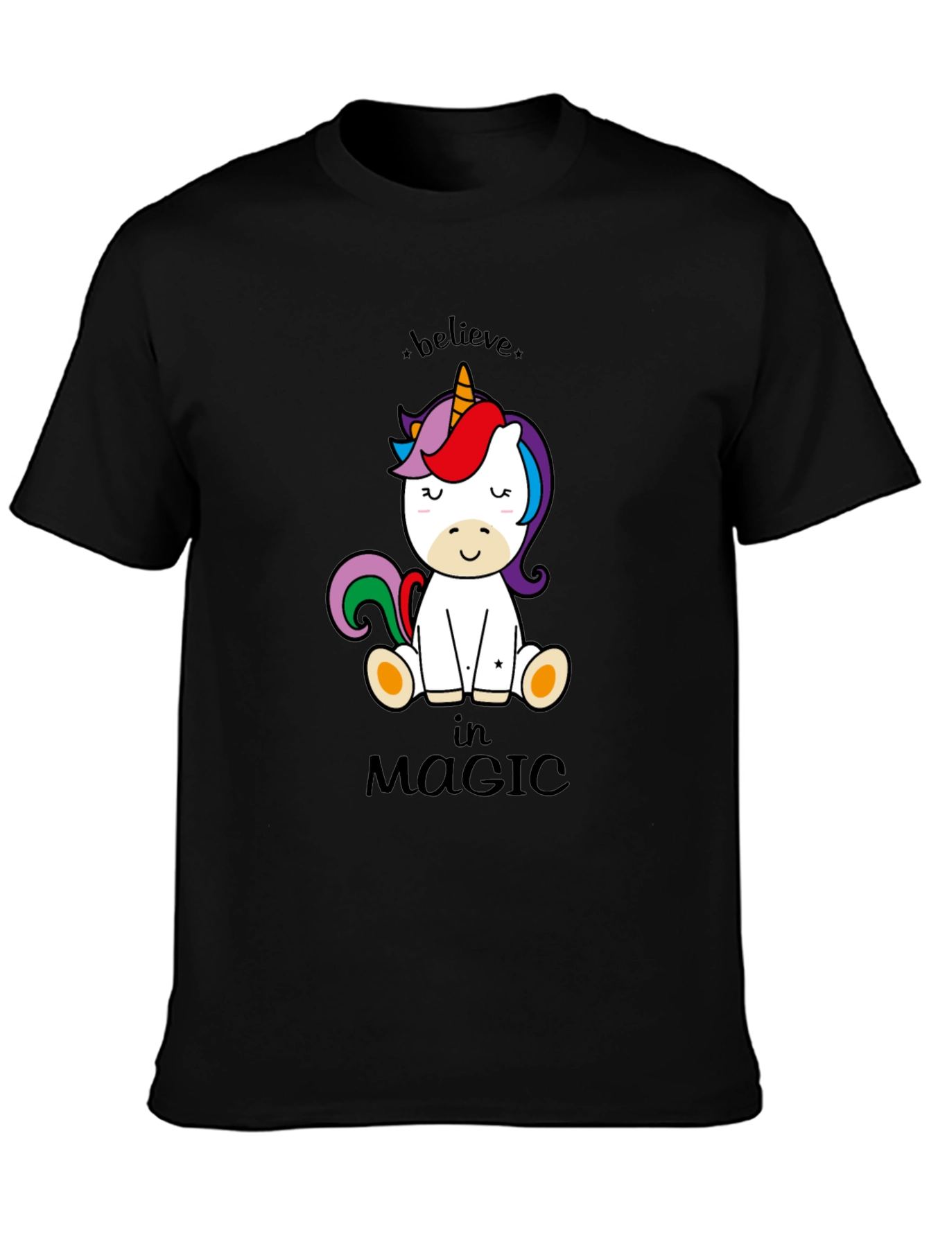 Believe in Magic Unicorn Graphic T-Shirt