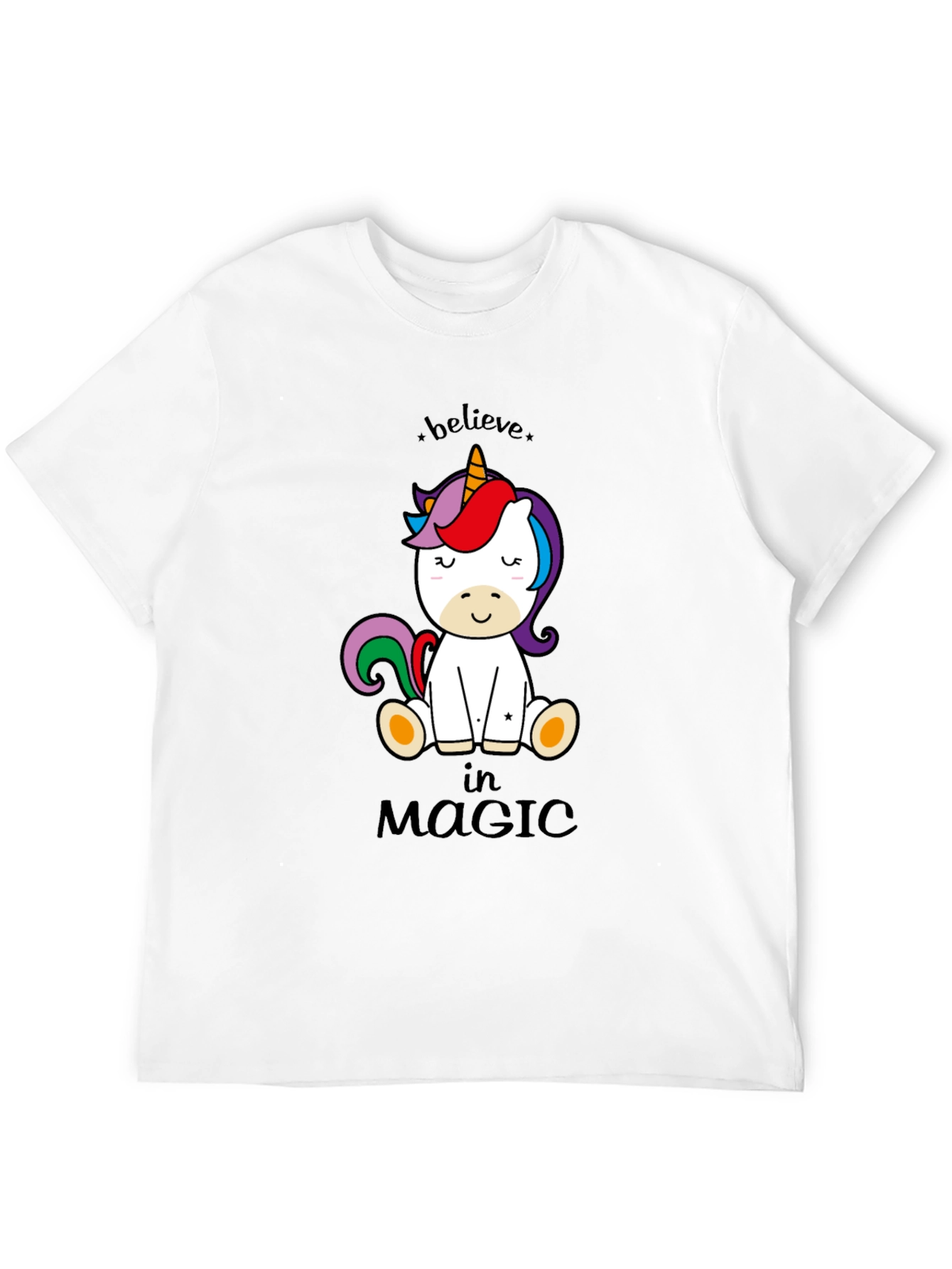 Believe in Magic Unicorn Graphic T-Shirt