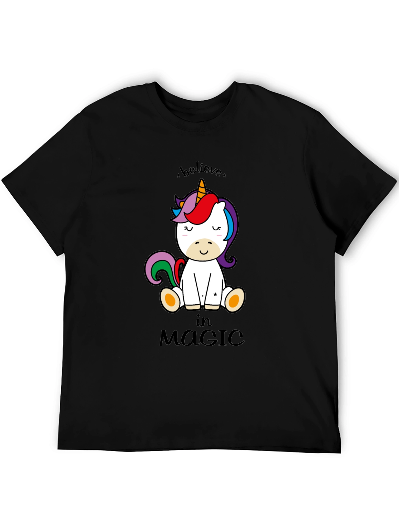 Believe in Magic Unicorn Graphic T-Shirt