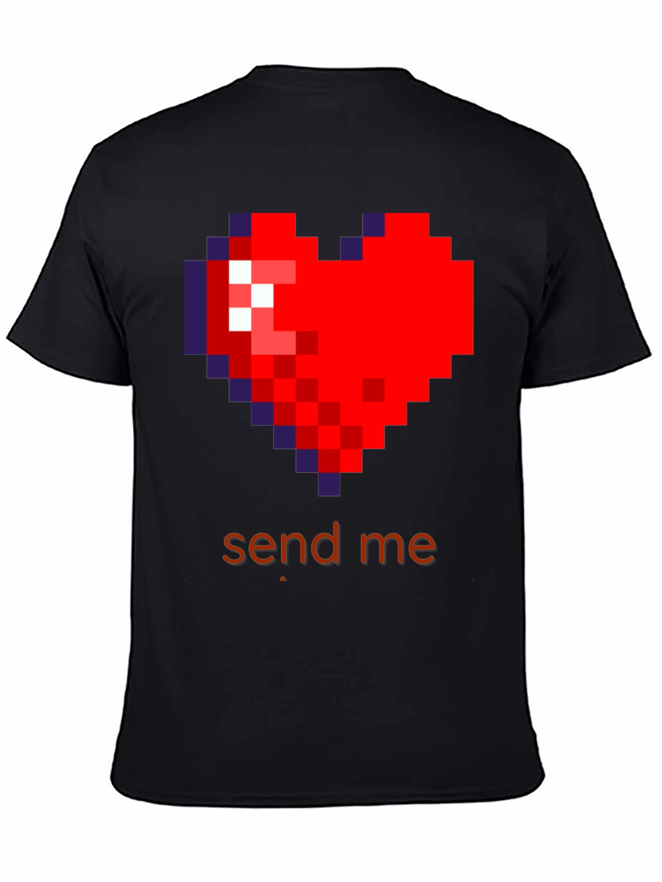 Pixel Heart Send Me T-Shirt - Gamer Love Tee