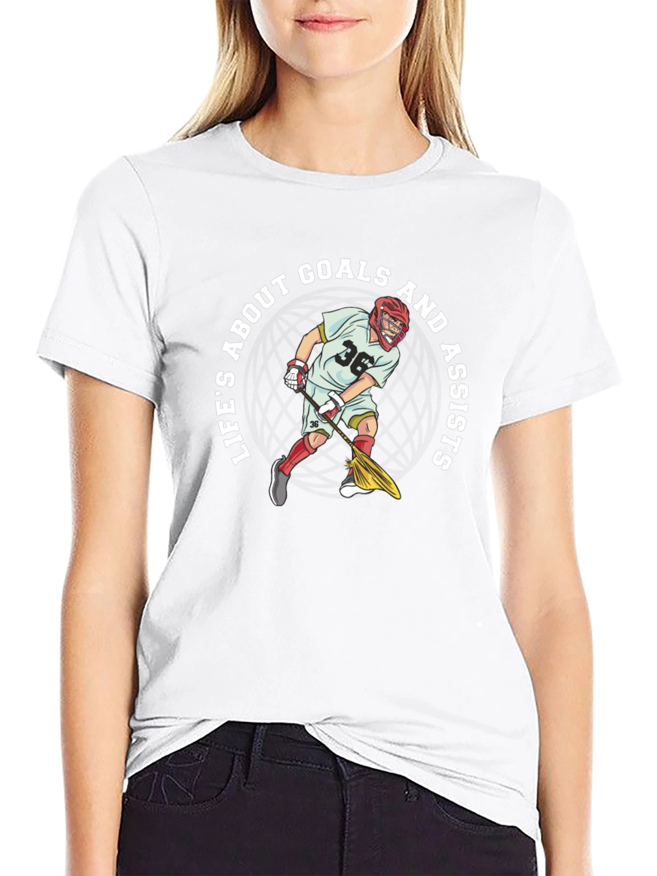 Lacrosse Goals & Assists Graphic Tee