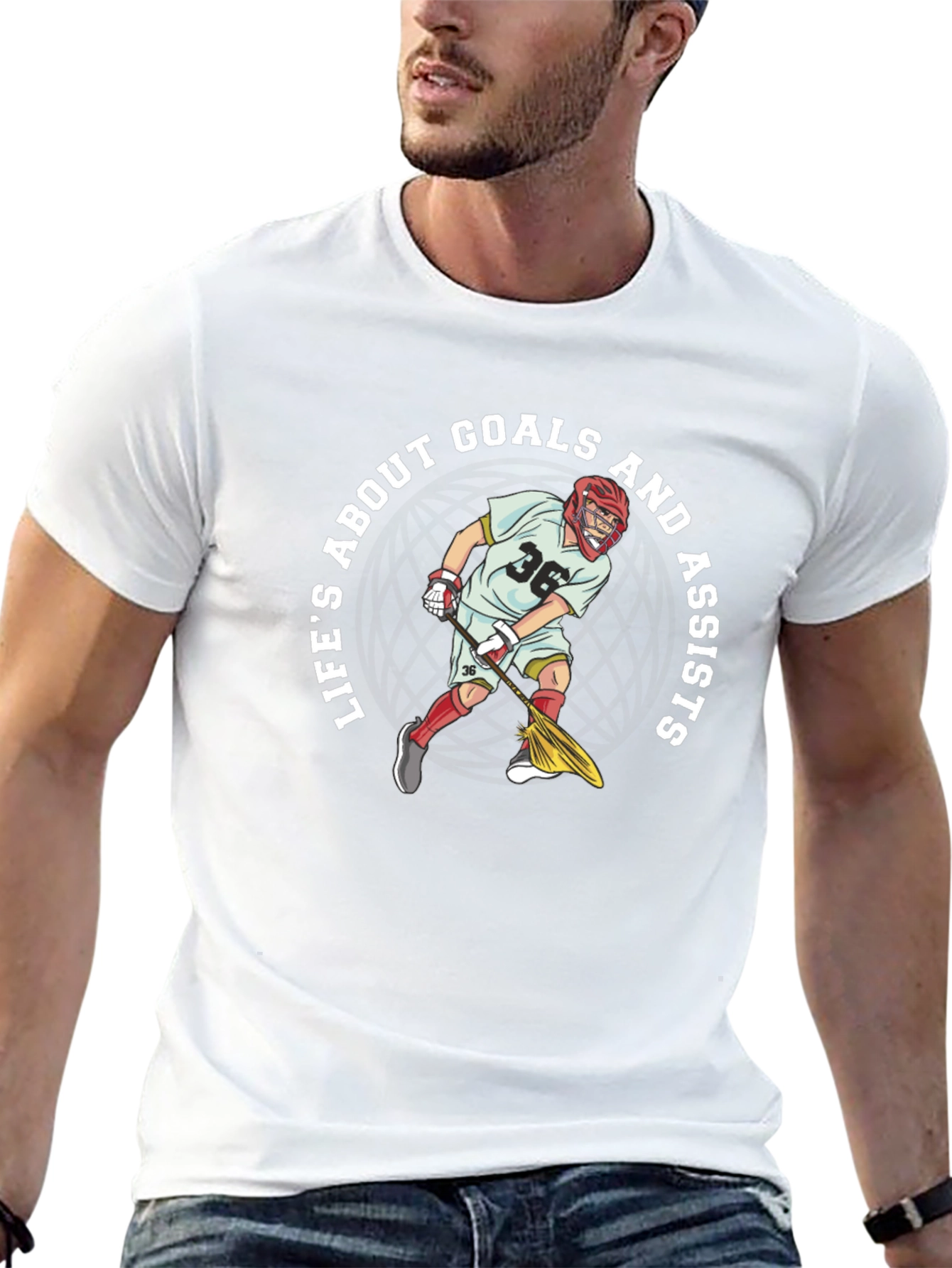 Lacrosse Goals & Assists Graphic Tee