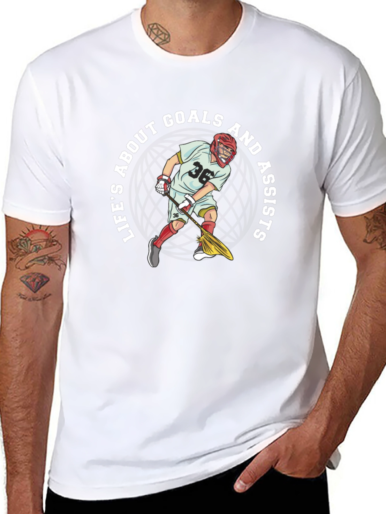 Lacrosse Goals & Assists Graphic Tee