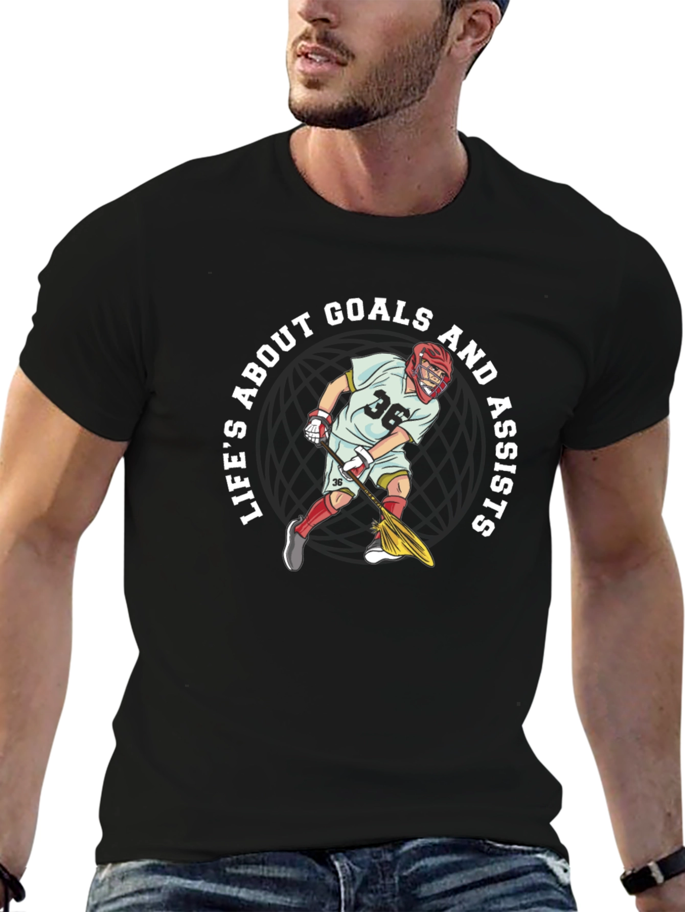 Lacrosse Goals & Assists Graphic Tee