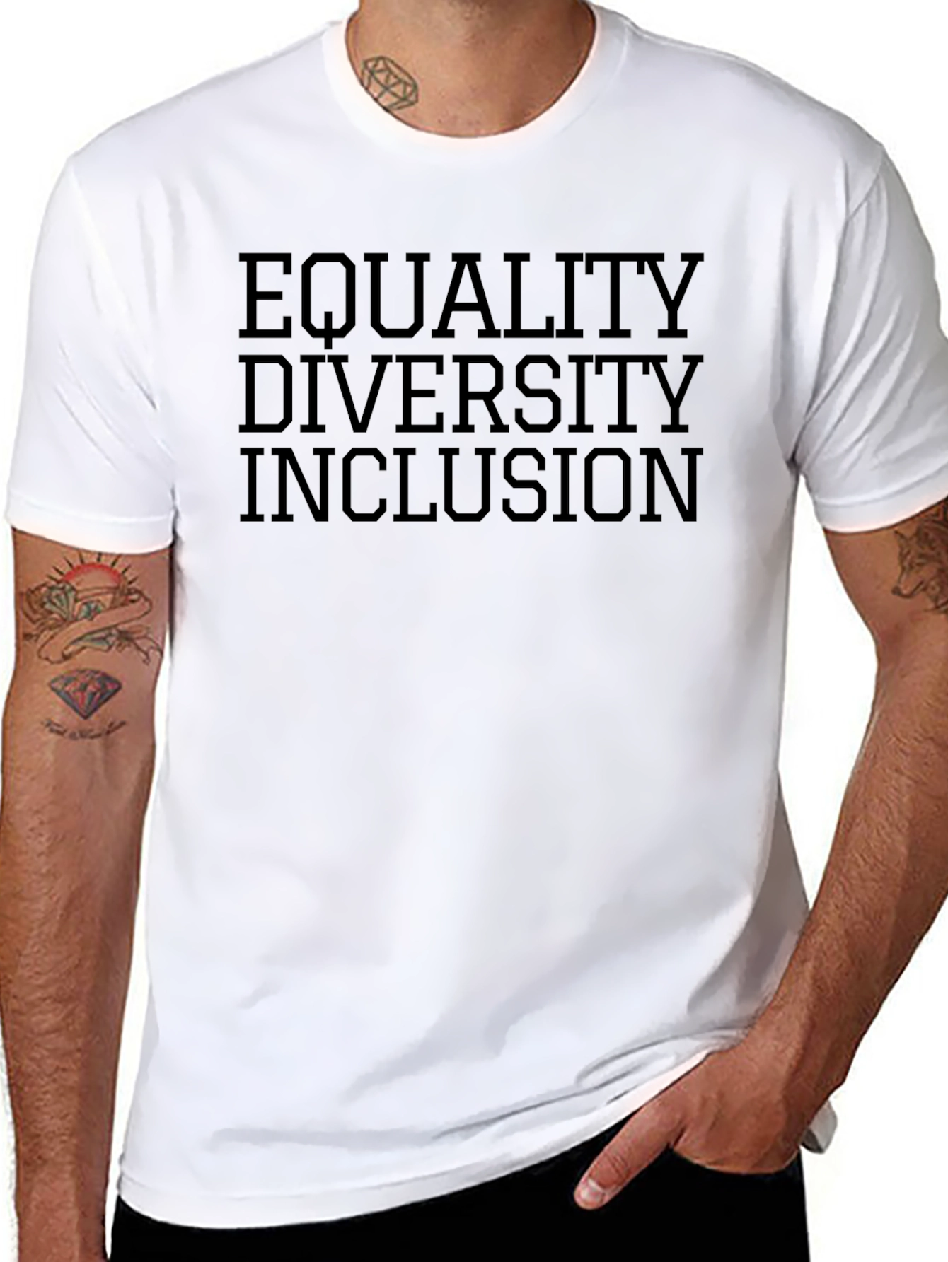 Equality Diversity Inclusion Black T-Shirt