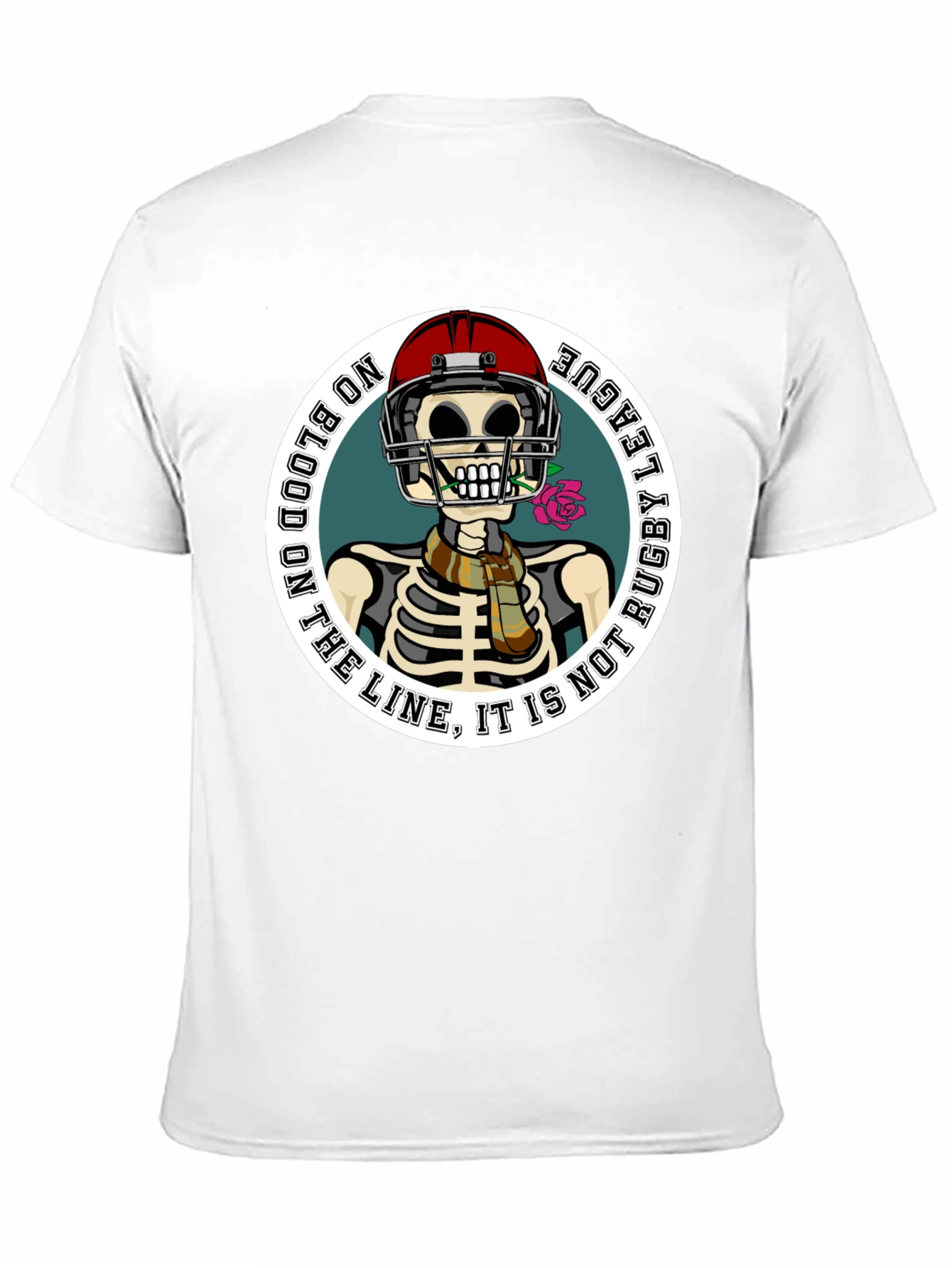 Rugby League Skeleton Graphic T-Shirt