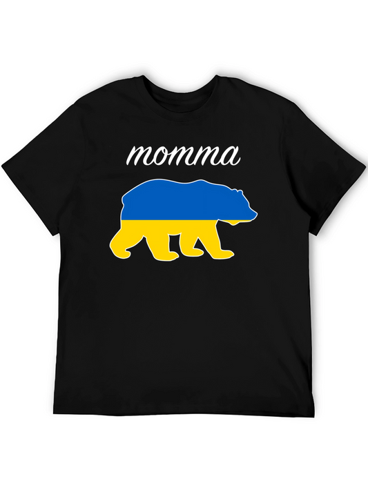 Momma Bear Ukraine Flag T-Shirt