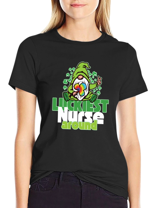 Luckiest Nurse Around T-Shirt St. Patricks Day