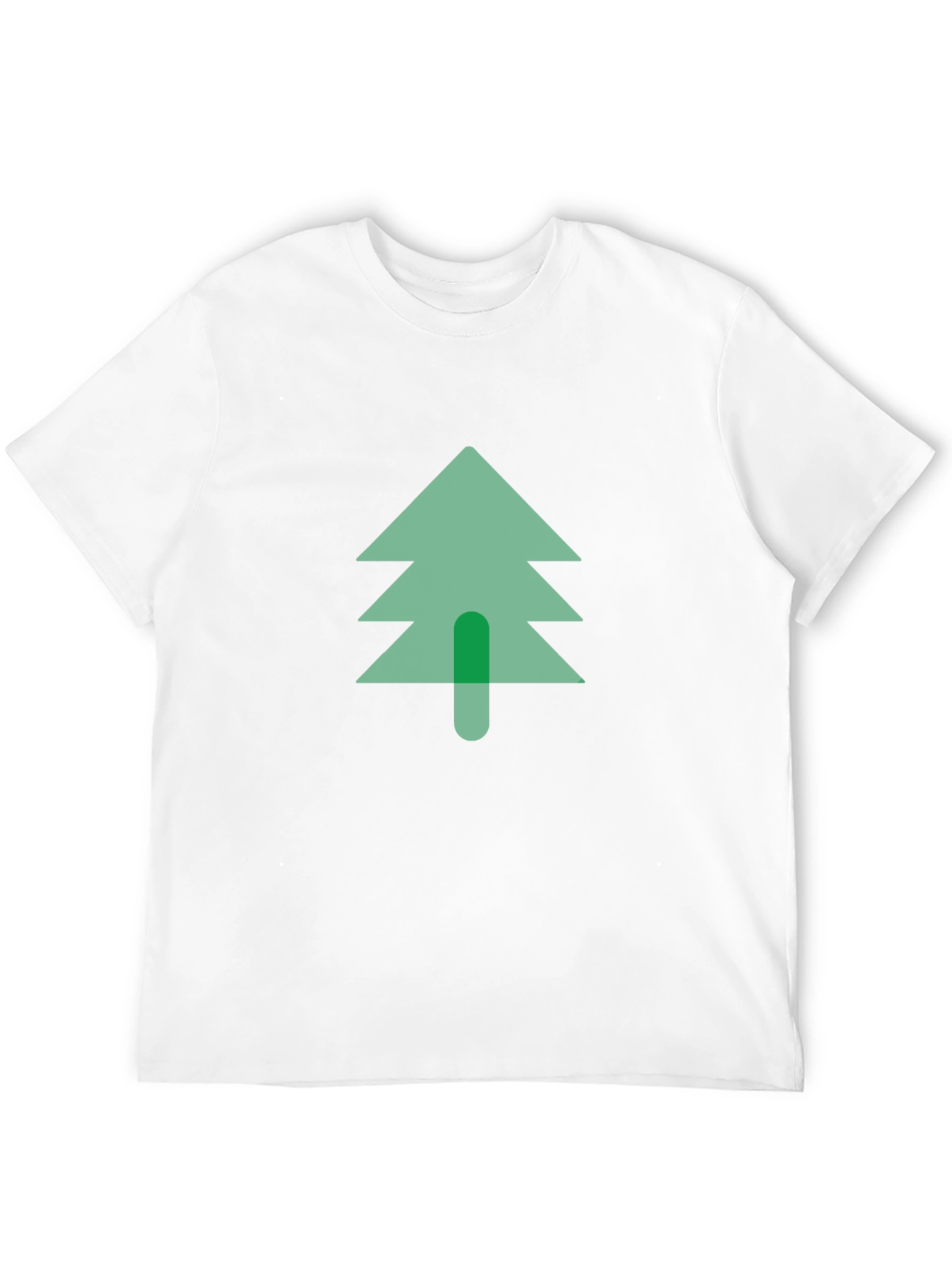 Green Tree Graphic Black T-Shirt