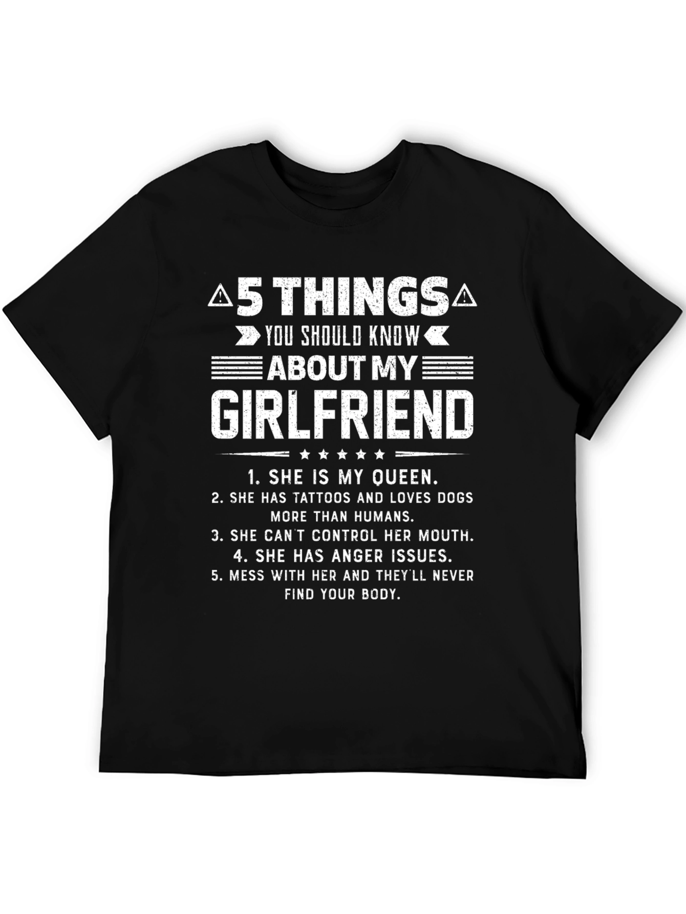 5 Things About My Girlfriend T-Shirt