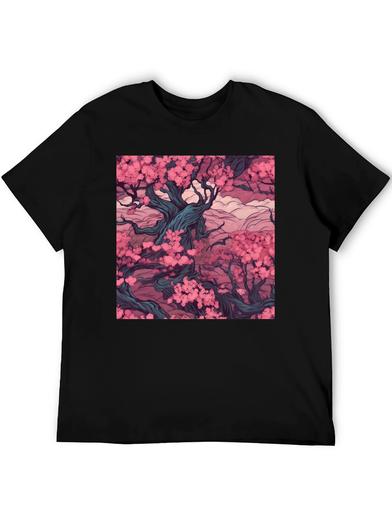 Blossom Tree Black T-Shirt