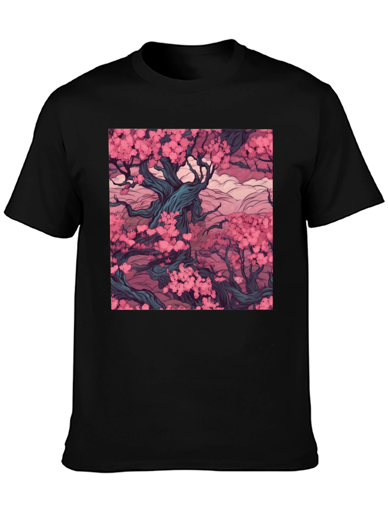 Blossom Tree Black T-Shirt
