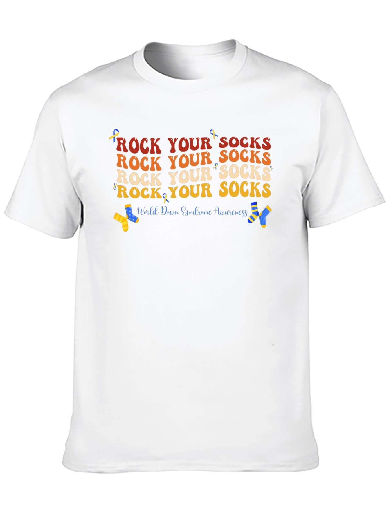 Rock Your Socks T-Shirt - Down Syndrome Awareness