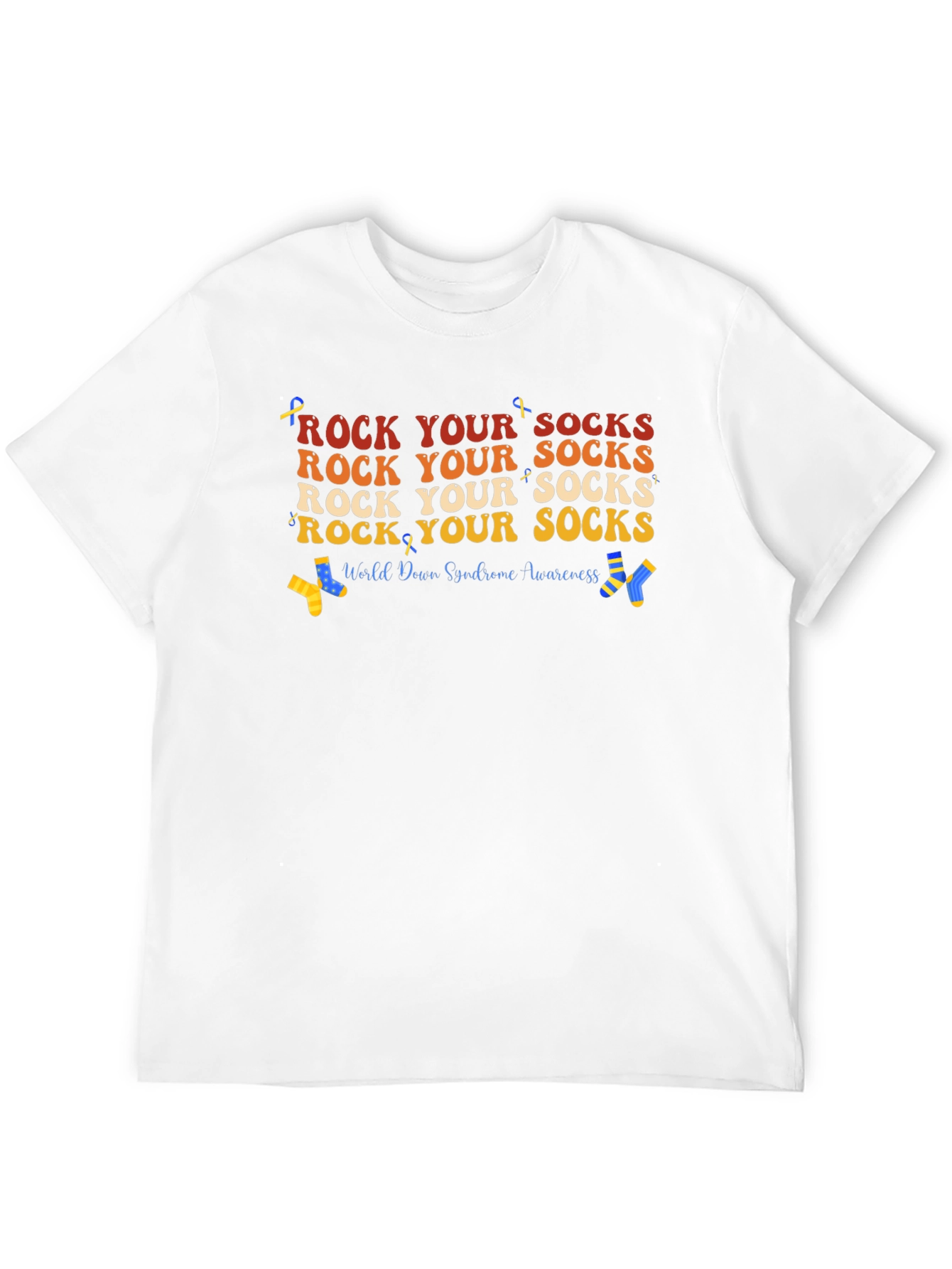 Rock Your Socks T-Shirt - Down Syndrome Awareness