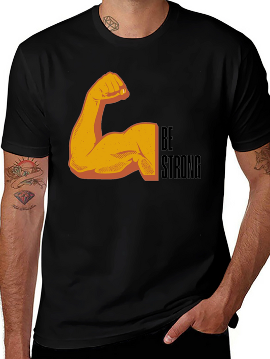 Be Strong Arm Graphic Tee - Black