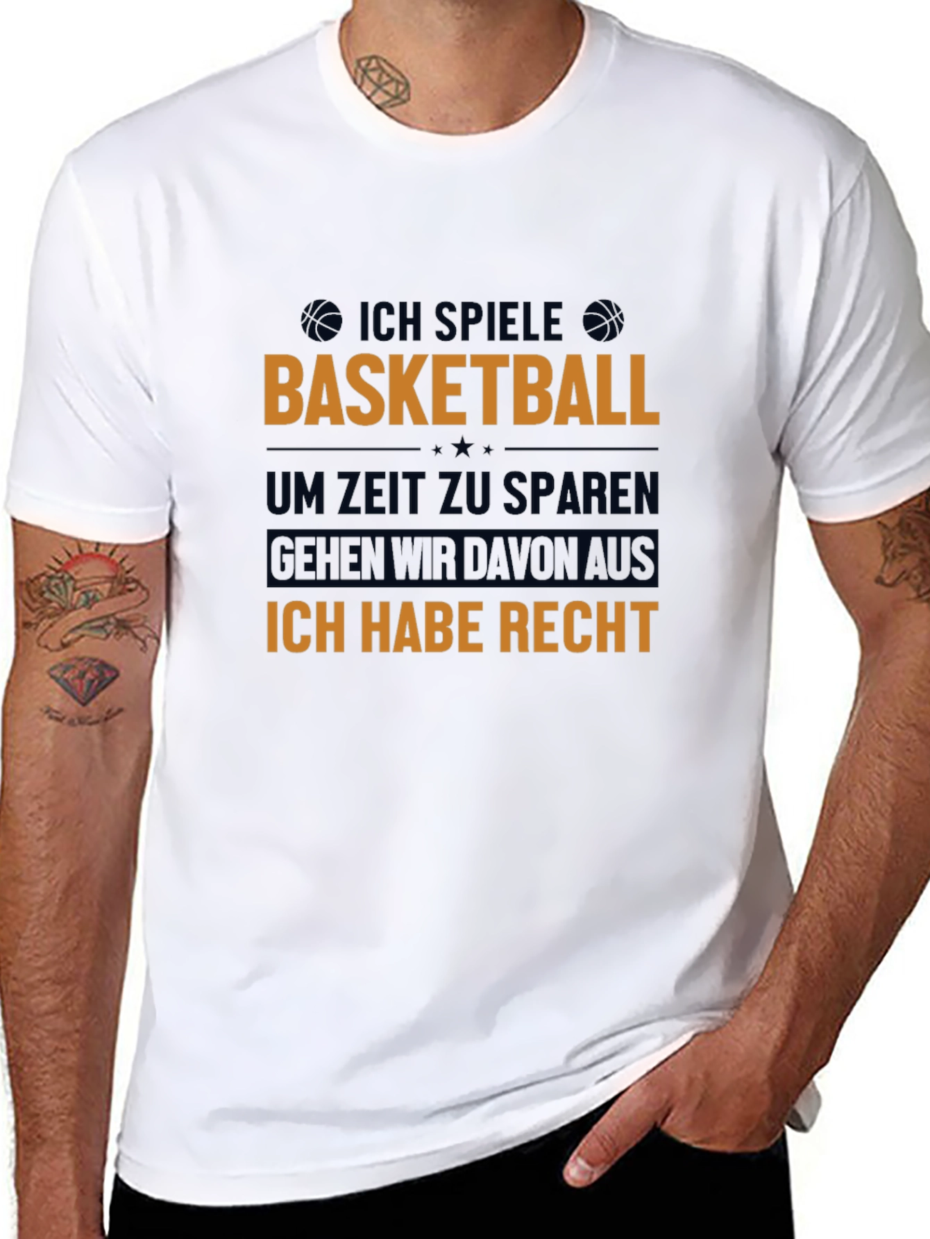 Basketball Player T-Shirt - Ich Habe Recht
