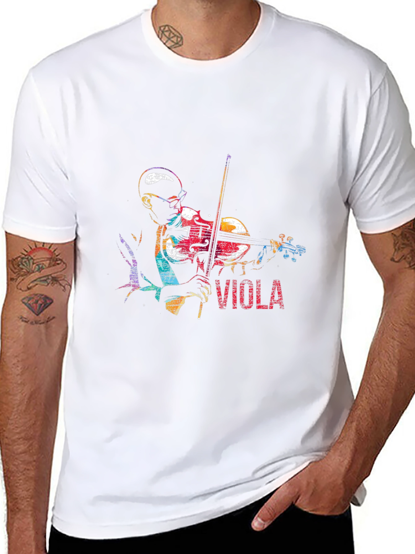 Viola Player Graphic T-Shirt - Stylish Music Tee