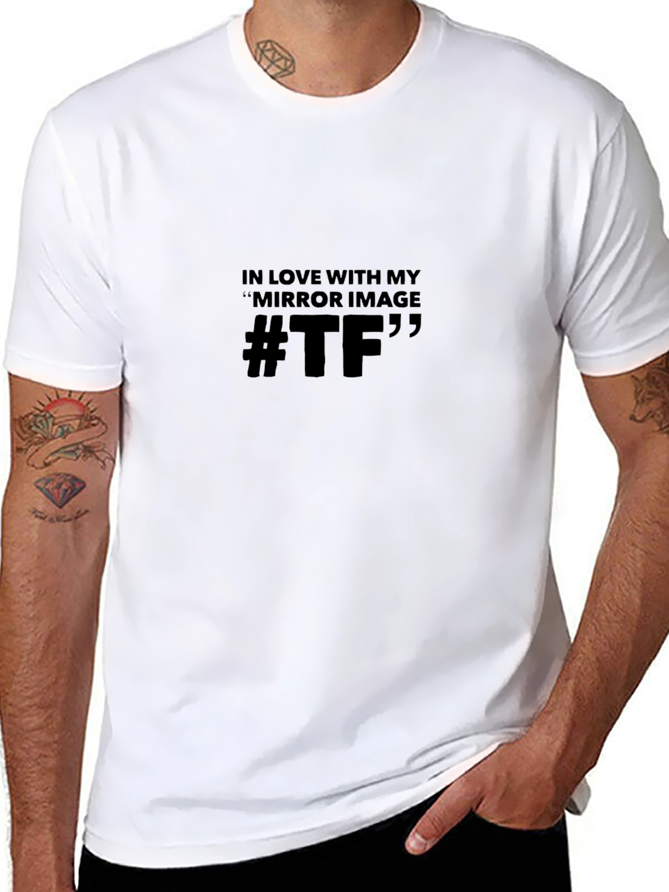 Mirror Image Graphic Tee - Black