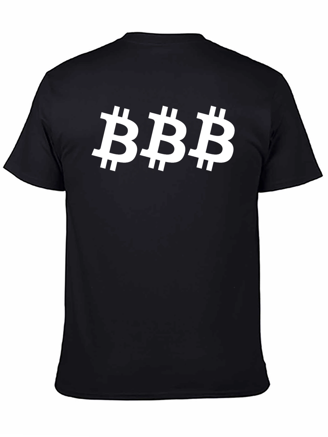 Bitcoin BBB Crypto Tee - Black Cotton Comfort