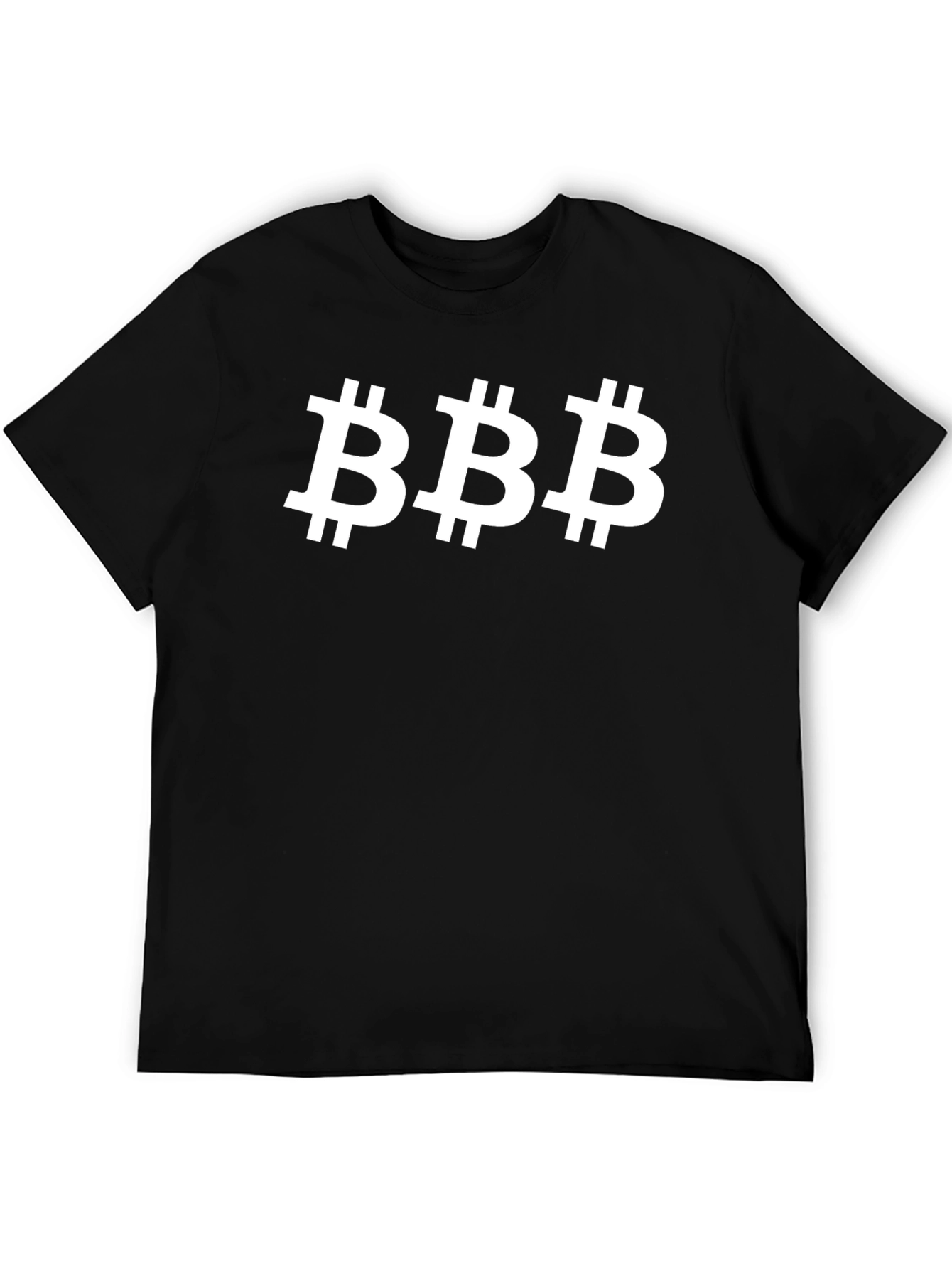 Bitcoin BBB Crypto Tee - Black Cotton Comfort