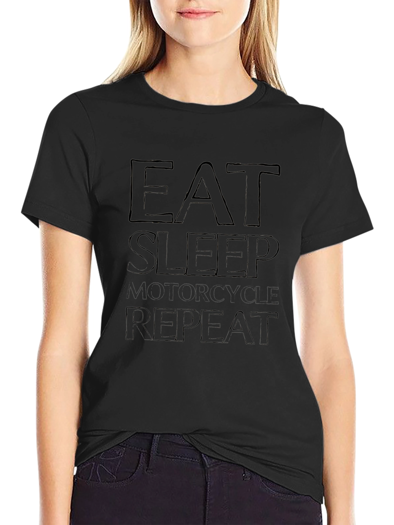 Eat Sleep Motorcycle Repeat Graphic Tee