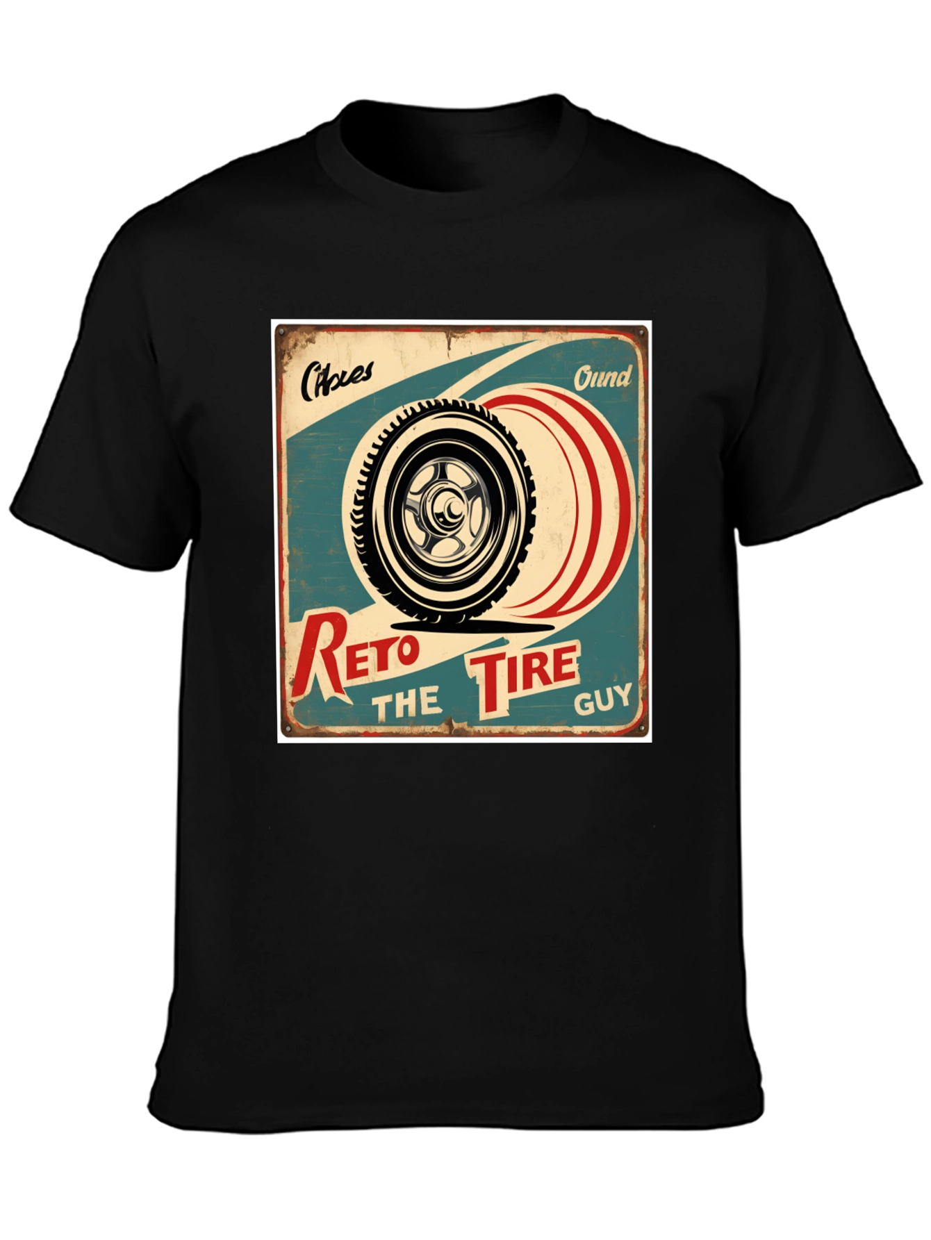 Retro Tire Guy Graphic T-Shirt