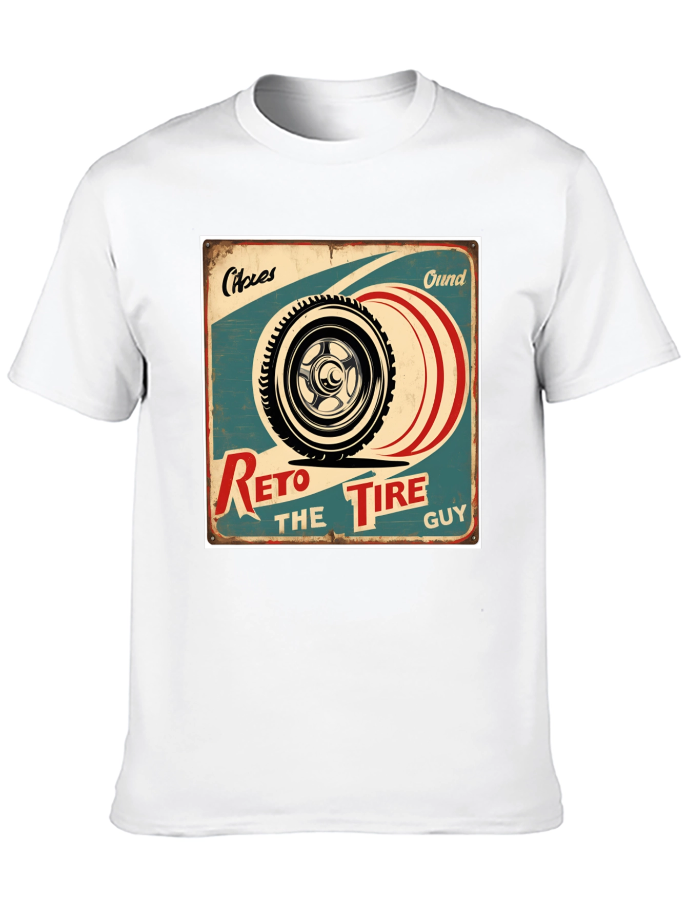 Retro Tire Guy Graphic T-Shirt