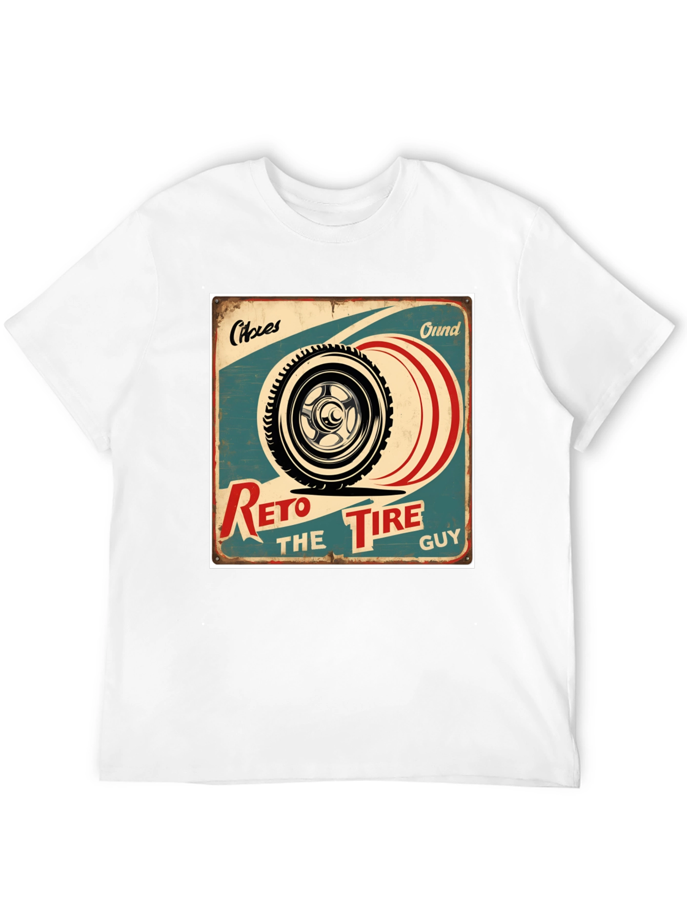 Retro Tire Guy Graphic T-Shirt