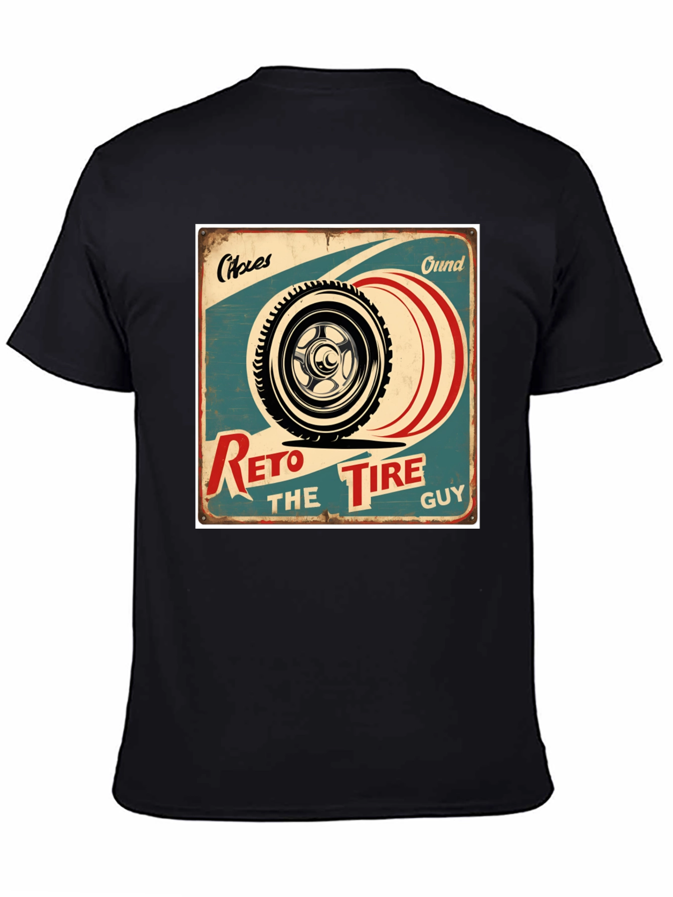 Retro Tire Guy Graphic T-Shirt