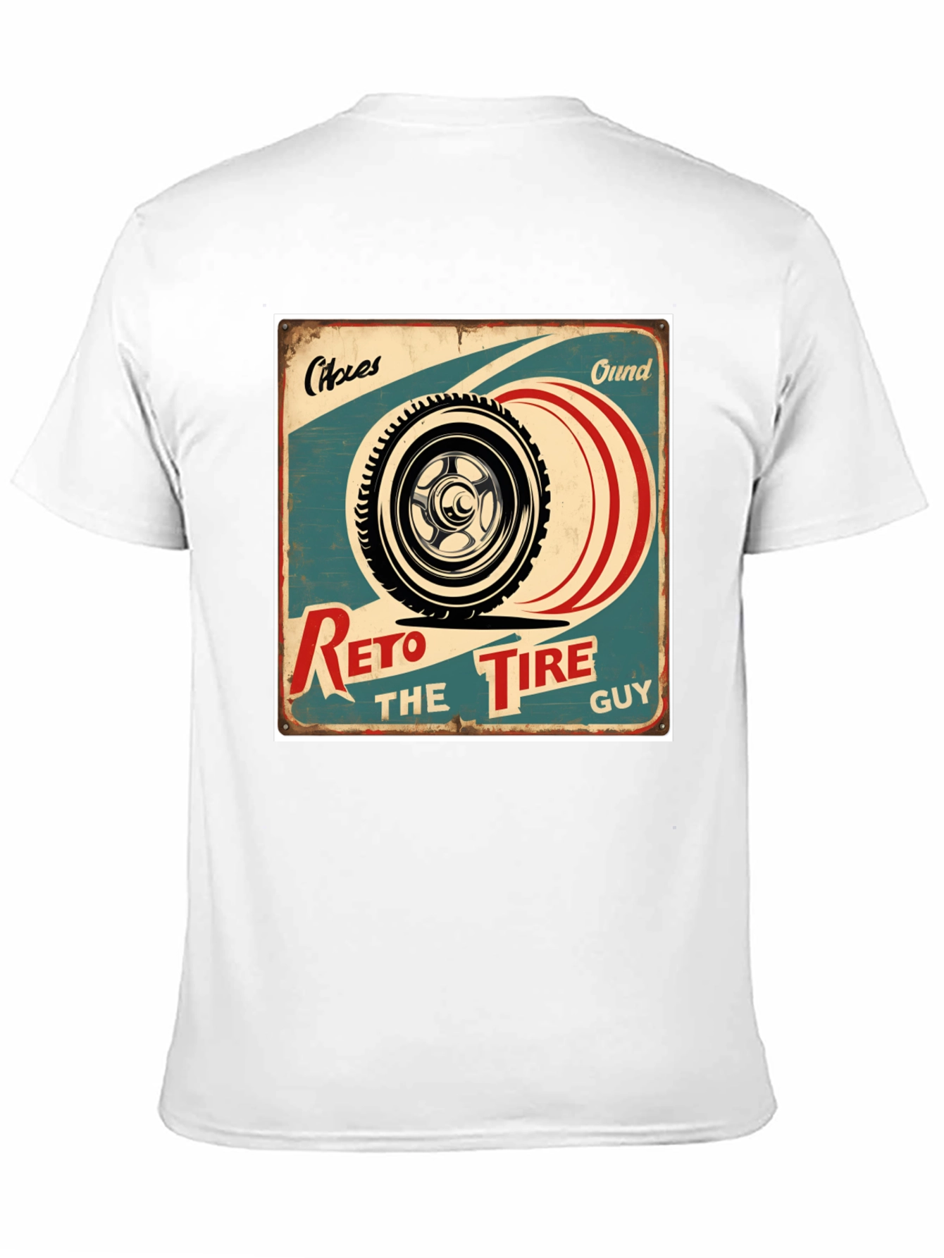 Retro Tire Guy Graphic T-Shirt