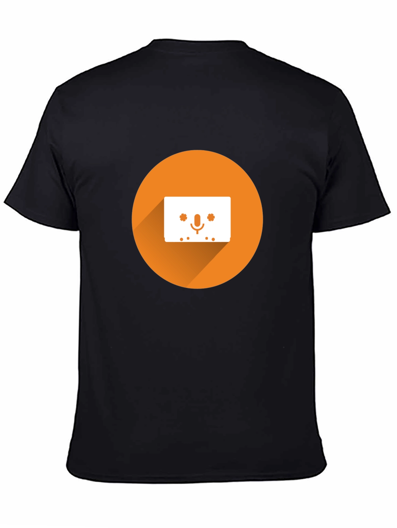 Retro Cassette Tape Graphic Tee - Black