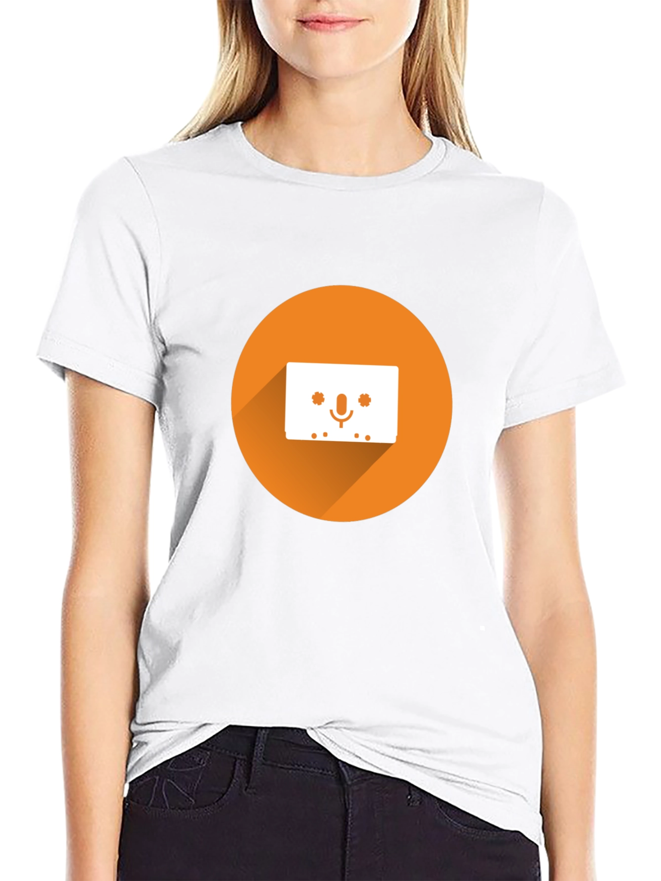 Retro Cassette Tape Graphic Tee - Black