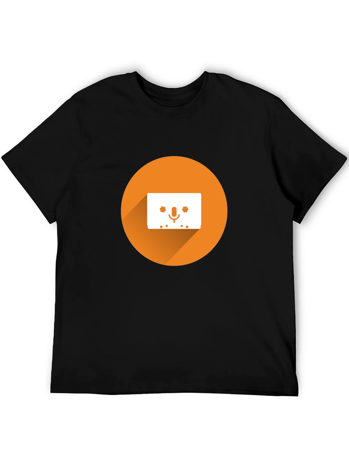 Retro Cassette Tape Graphic Tee - Black