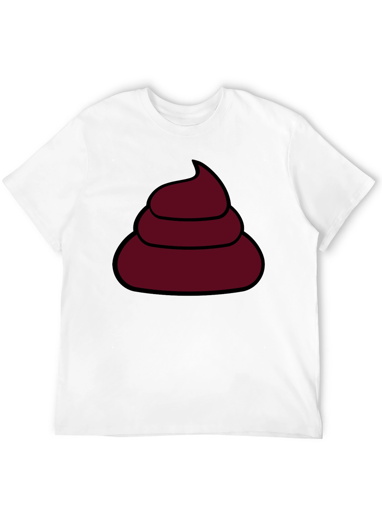 Funny Poop Emoji T-Shirt - Black Cotton Tee