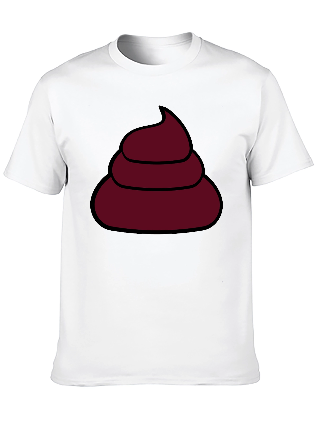 Funny Poop Emoji T-Shirt - Black Cotton Tee