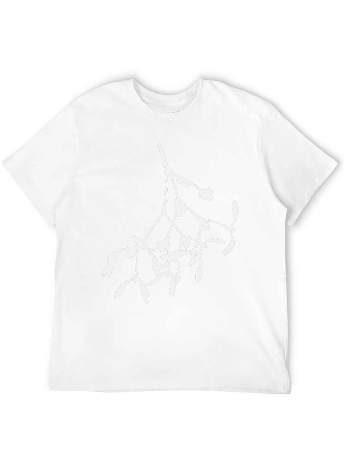 Mistletoe Graphic Tee - Black Cotton Blend