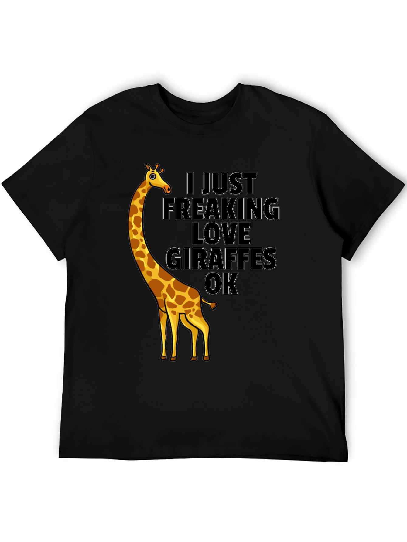 Giraffe Lover Graphic Tee - Funny Animal T-Shirt