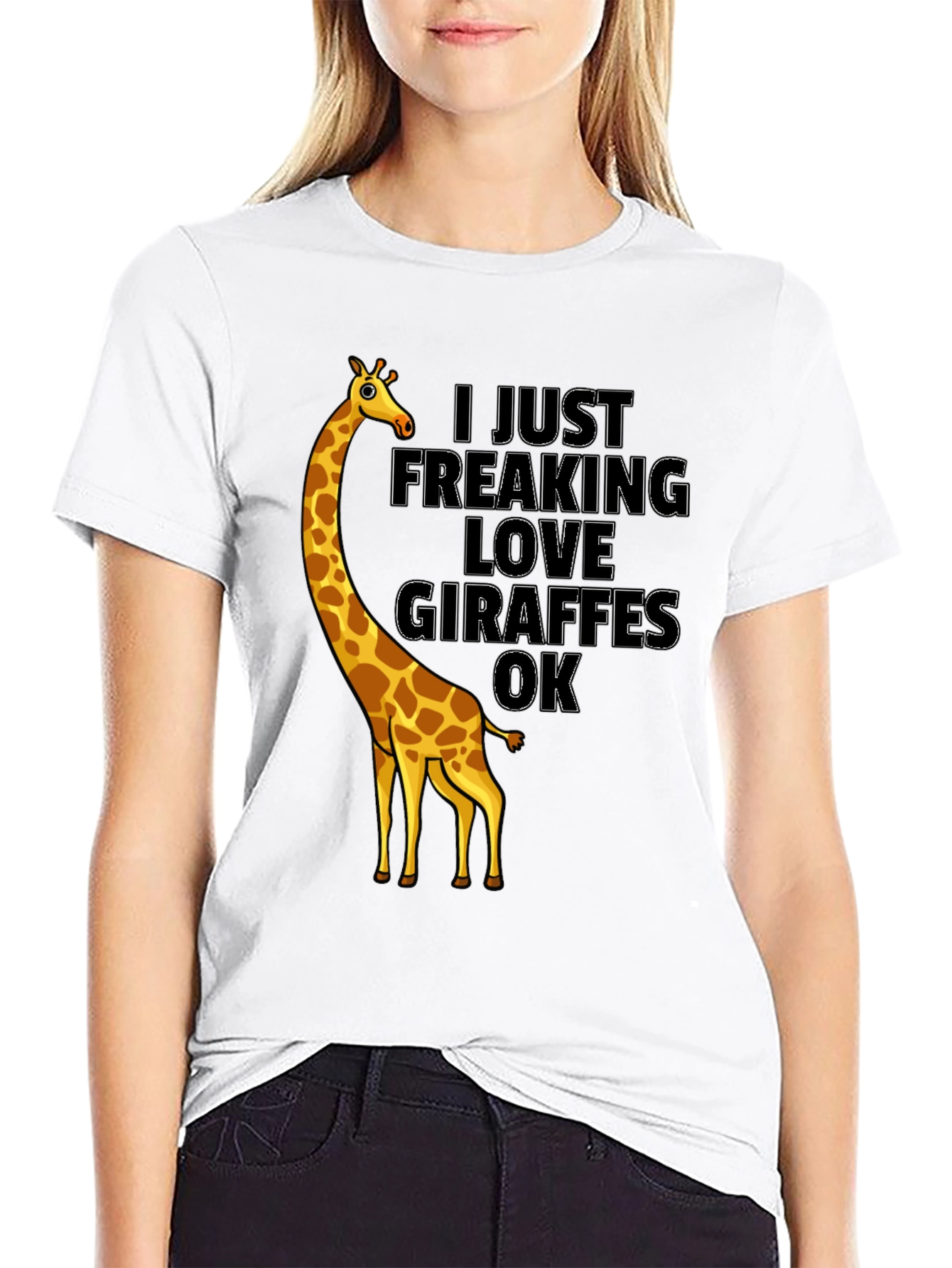 Giraffe Lover Graphic Tee - Funny Animal T-Shirt