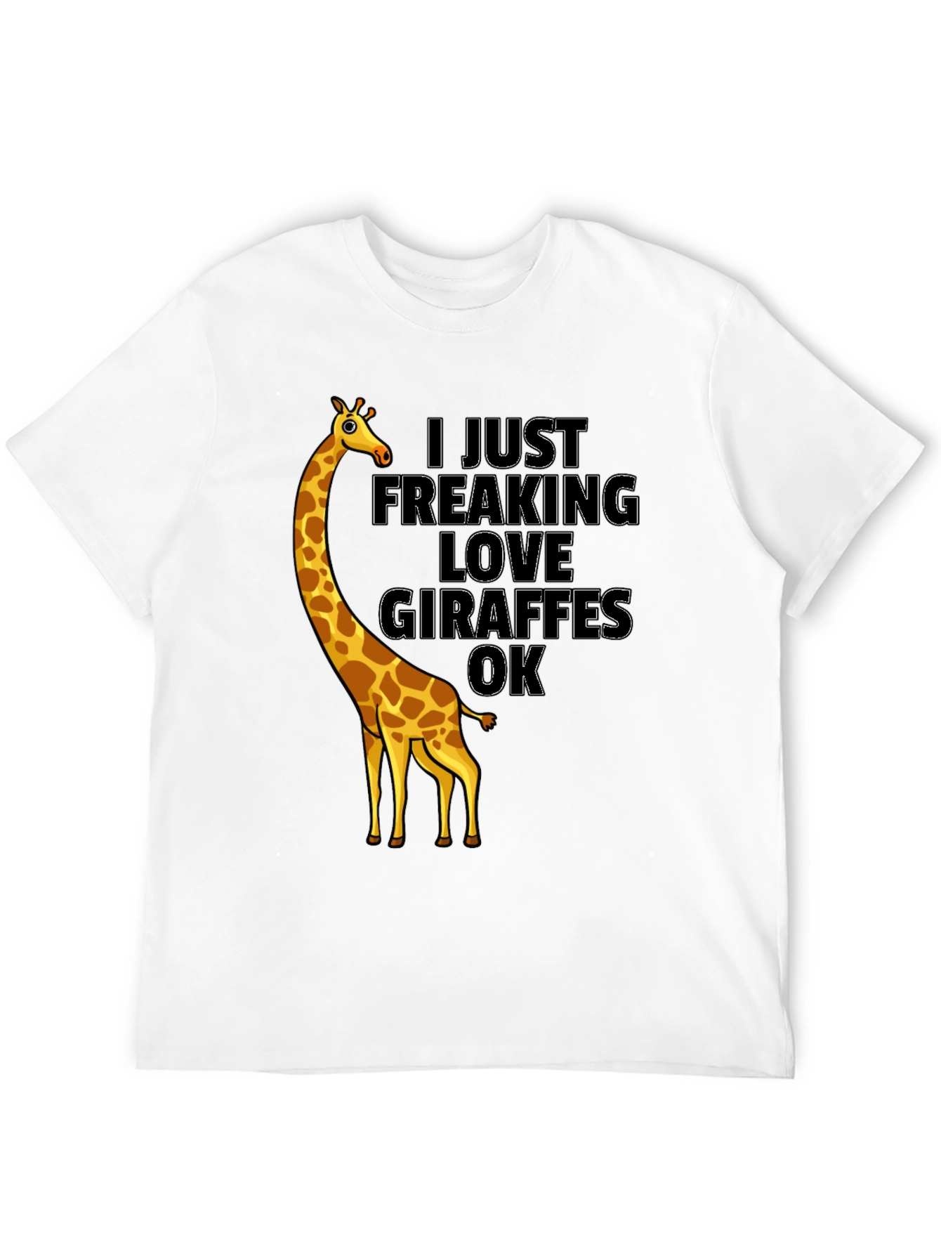Giraffe Lover Graphic Tee - Funny Animal T-Shirt