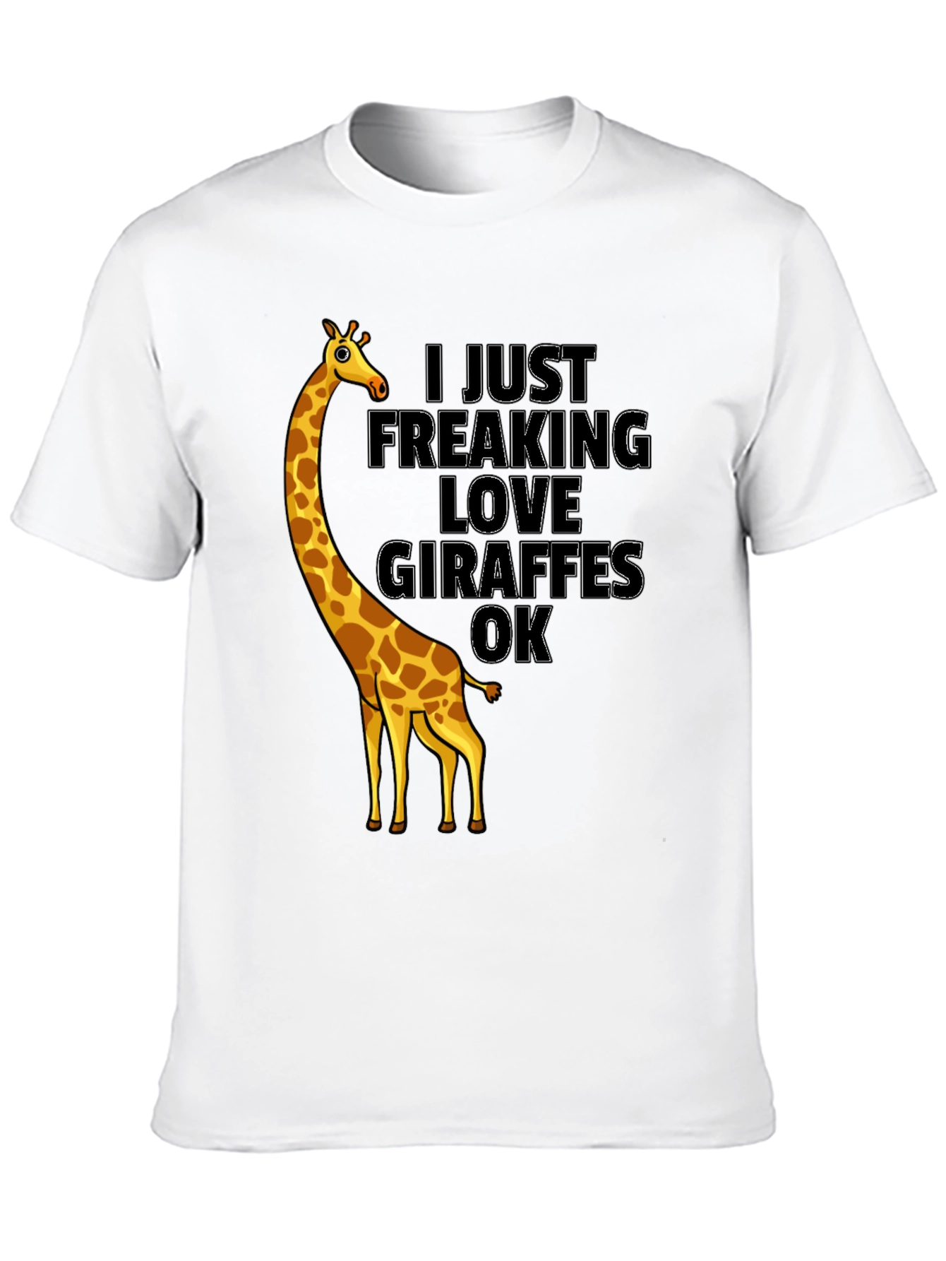 Giraffe Lover Graphic Tee - Funny Animal T-Shirt