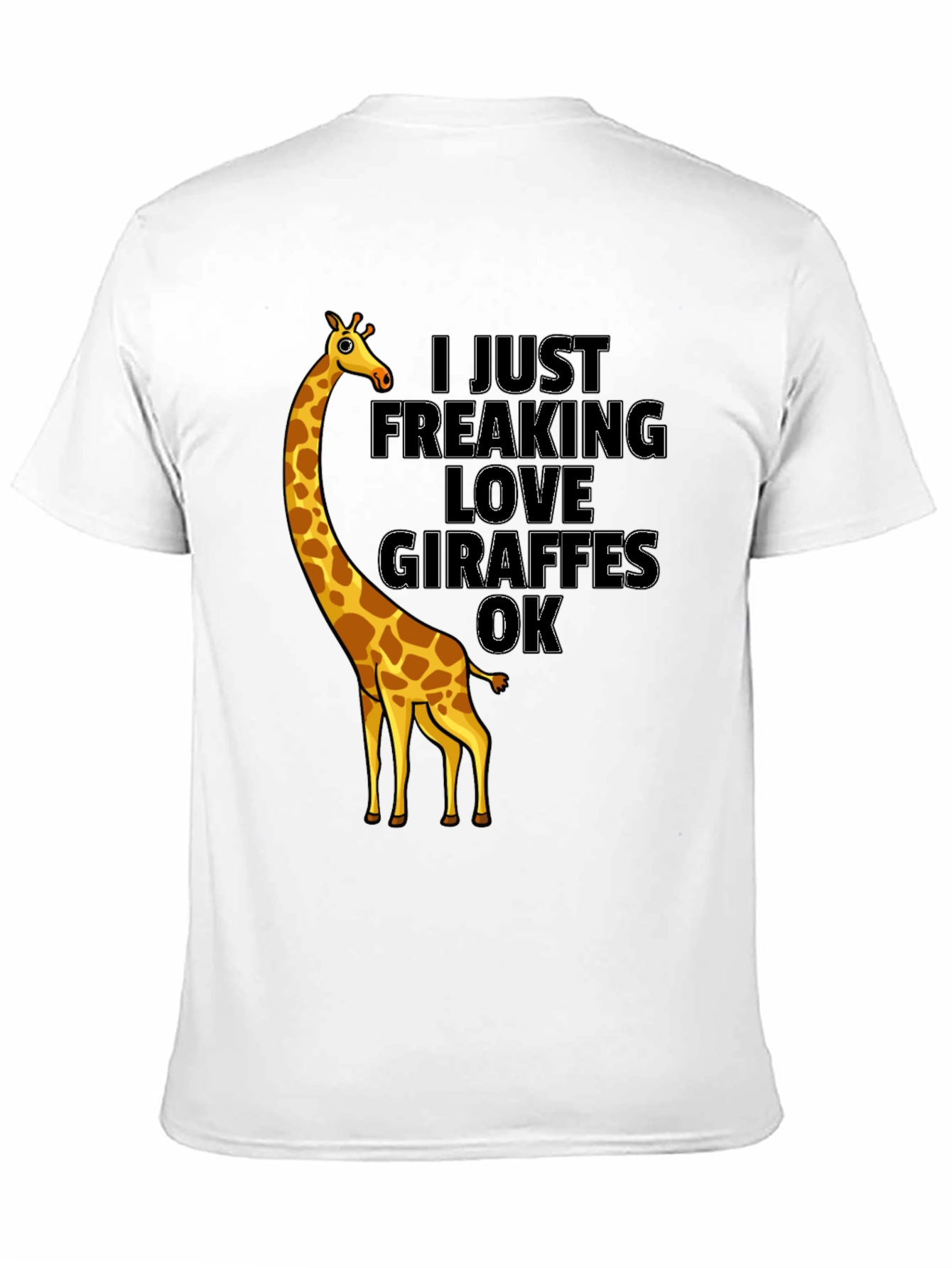 Giraffe Lover Graphic Tee - Funny Animal T-Shirt