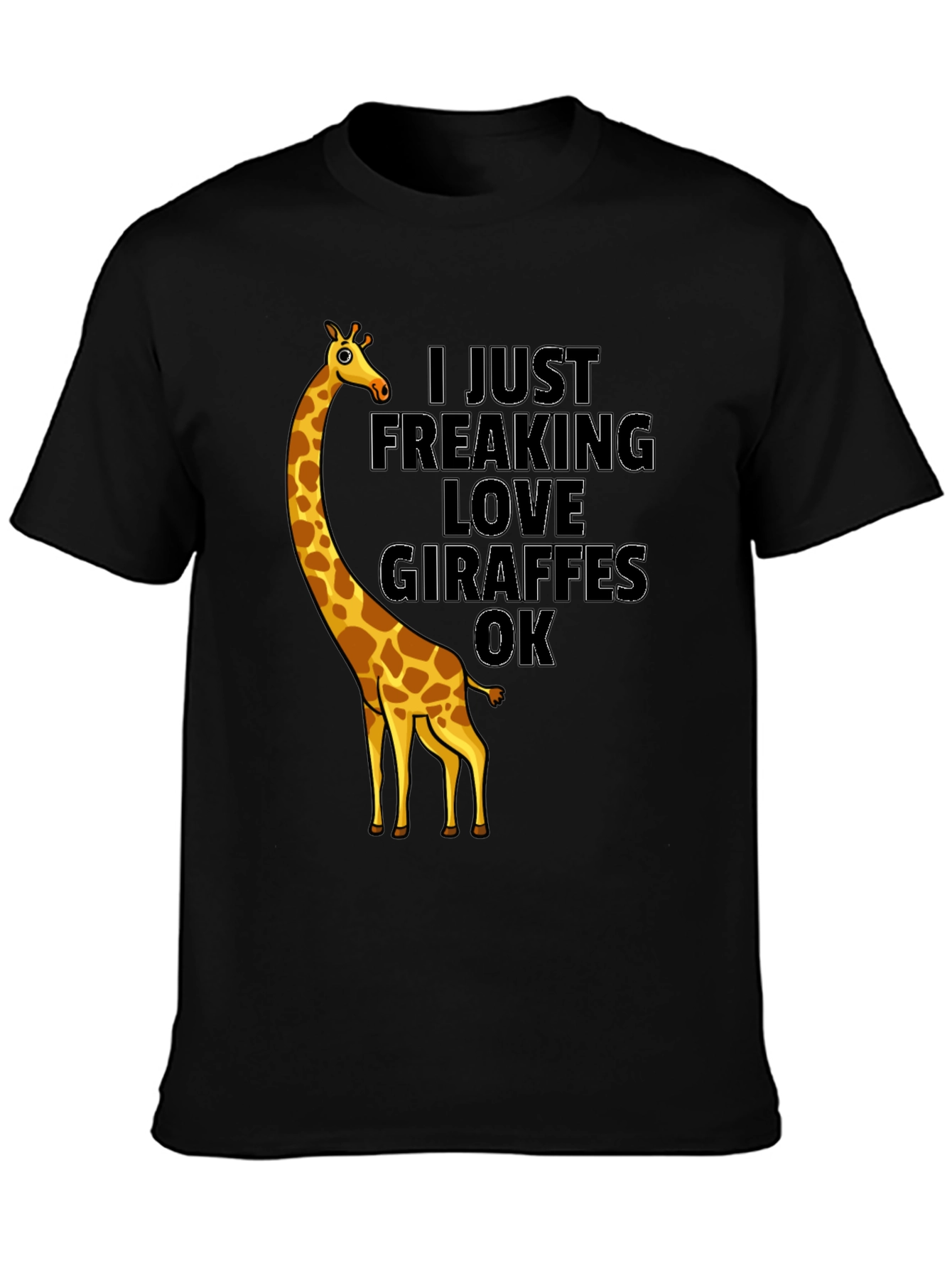 Giraffe Lover Graphic Tee - Funny Animal T-Shirt