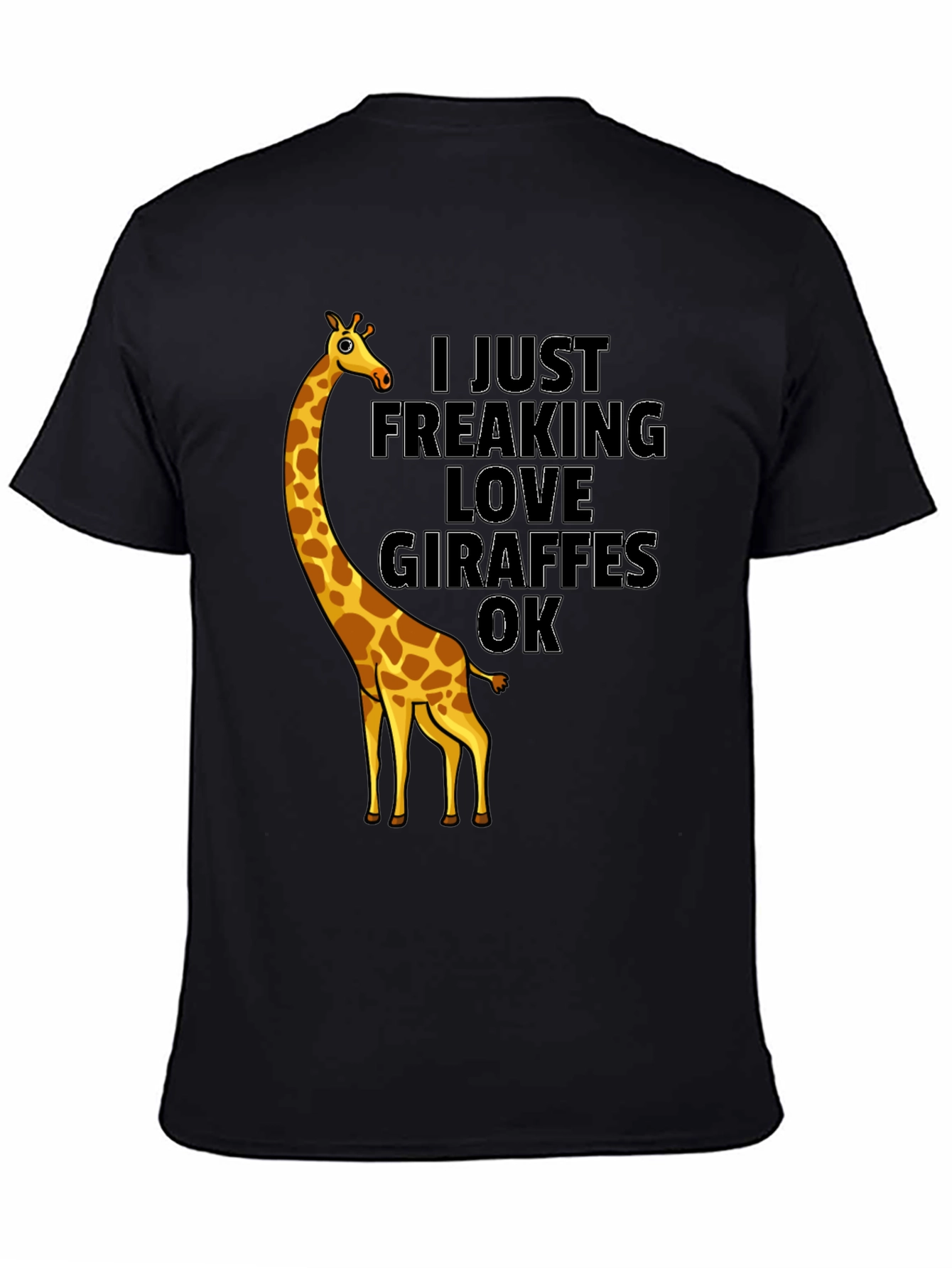 Giraffe Lover Graphic Tee - Funny Animal T-Shirt