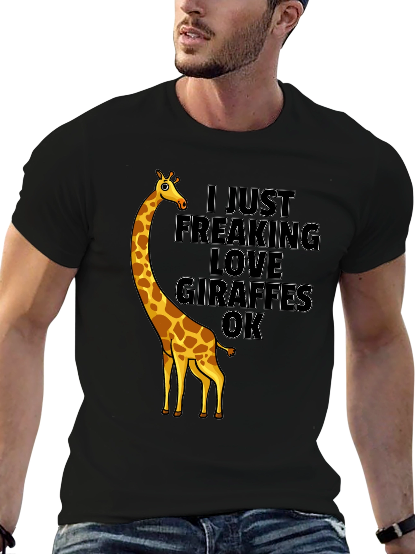 Giraffe Lover Graphic Tee - Funny Animal T-Shirt